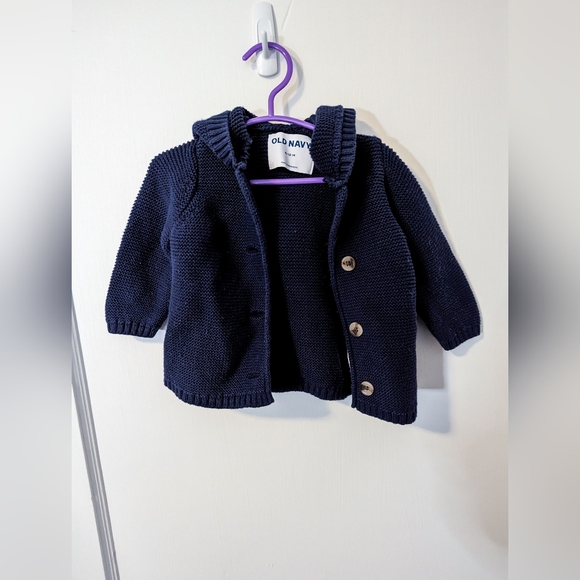 ✨3/$15 Old Navy 6-12M Knit Sweater - Picture 1 of 3